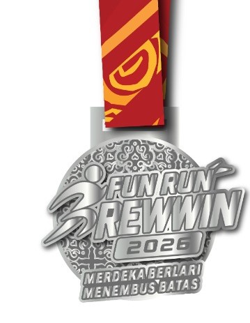 Medali finisher Fun Run Rewwin 2026